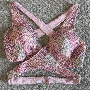 Brand new heavy embroidered designer Pink and Cream blouse for saree/lehenga